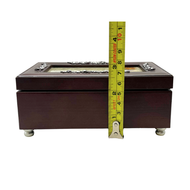 You Are My Sunshine Rosewood Finish with Silver Trim Jewelry Music Box