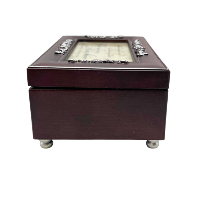 You Are My Sunshine Rosewood Finish with Silver Trim Jewelry Music Box