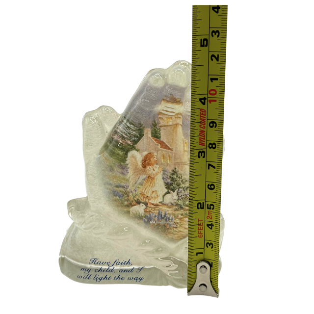 Vintage Faith Lights the Way Praying Hands - In God’s Light Collection Numbered