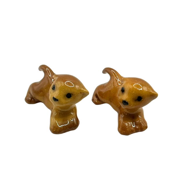 Vintage Hagen Renaker Lion Cubs Miniature Ceramic Collectable Figurines