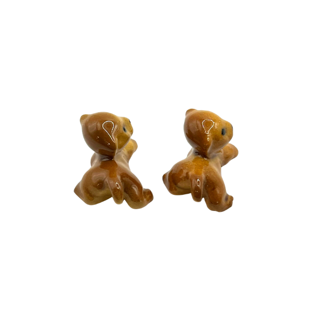 Vintage Hagen Renaker Lion Cubs Miniature Ceramic Collectable Figurines