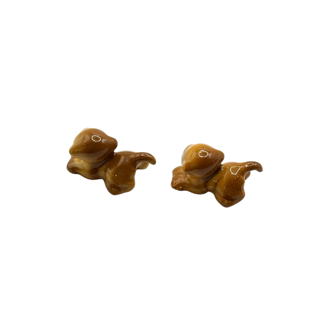 Vintage Hagen Renaker Lion Cubs Miniature Ceramic Collectable Figurines