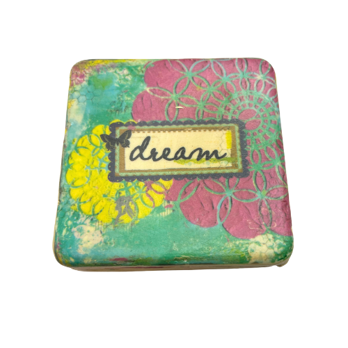 Christy Tomlinson Designs Motivating Coasters Cork Backing New Set of 4