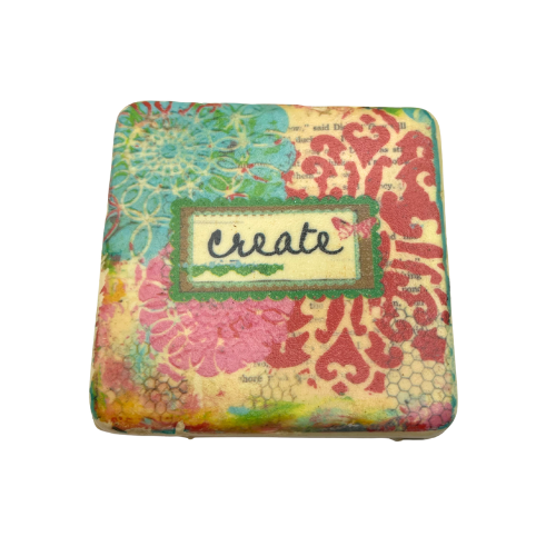 Christy Tomlinson Designs Motivating Coasters Cork Backing New Set of 4