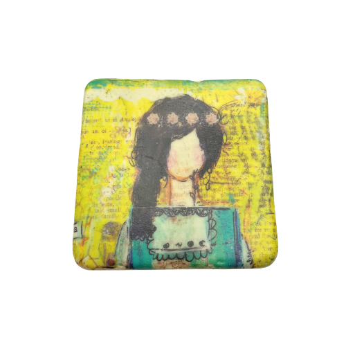 New Christy Tomlinson Designs Fashion Inspired Coasters Set of 4 Cork Back