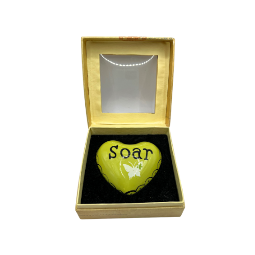 Soar Chime Heart by Christy Tomlinson Mandala Chime Hearts Collection with Box