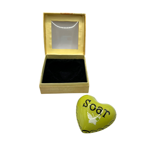 Soar Chime Heart by Christy Tomlinson Mandala Chime Hearts Collection with Box