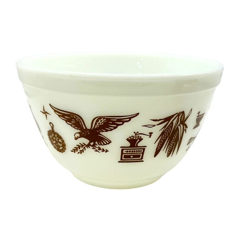 Vintage Pyrex Mixing Bowl Early American Pattern 401 1 1/2pt