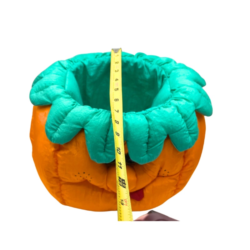 Vintage 1993  Puffalump Pumpkin Halloween Trick or Treat Plush Pail Bucket