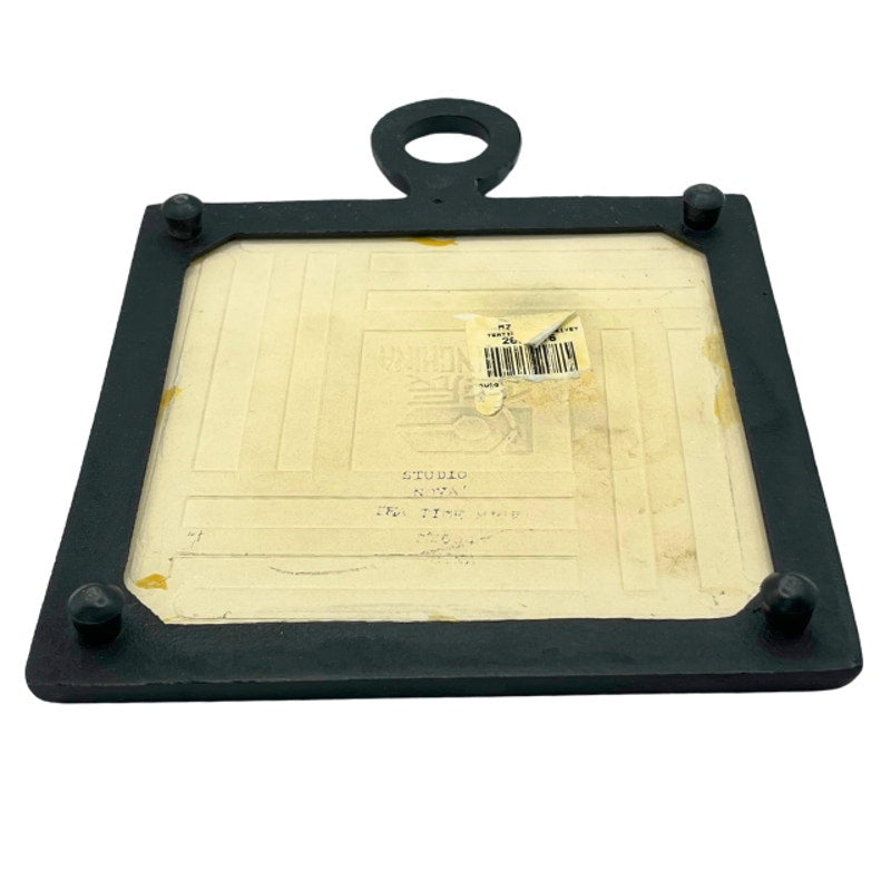 Vintage Tea Time Ceramic Tile Cast Iron Trivet by Studio Nova
