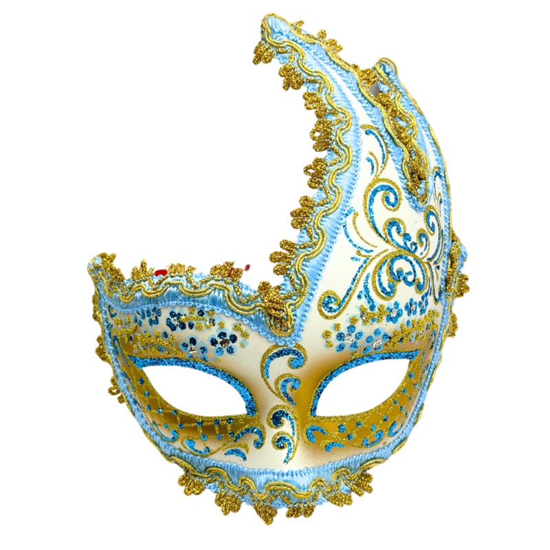 Venetian Masquerade Mask La Maschera del Galeone Hand Painted Italy Tag