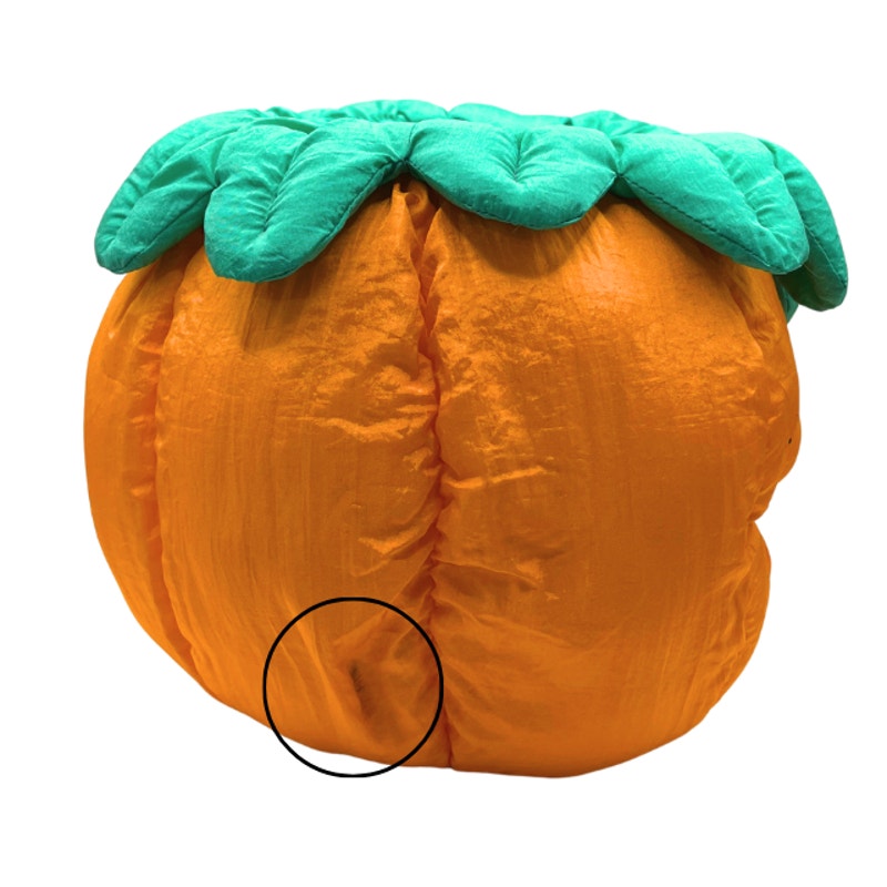 Vintage 1993  Puffalump Pumpkin Halloween Trick or Treat Plush Pail Bucket