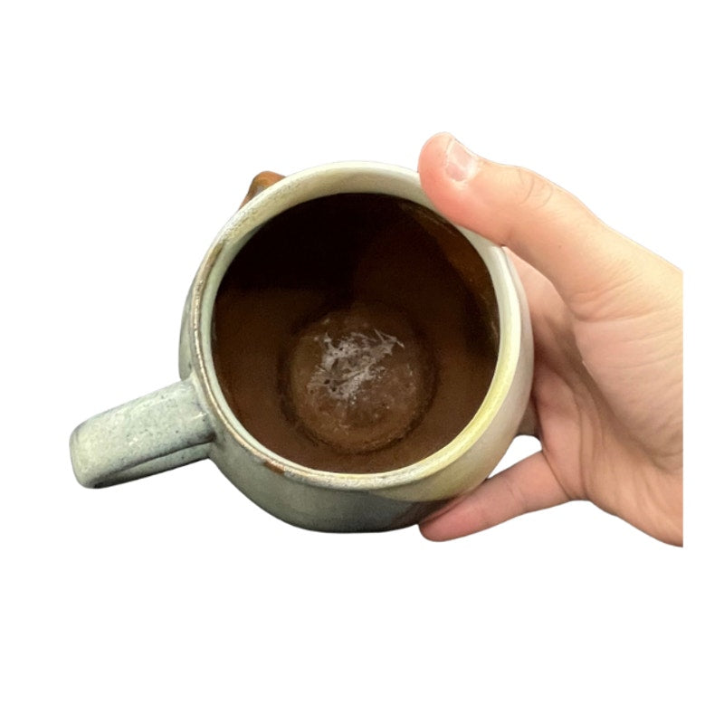 Vintage Pottery Craft USA 3D Face Mug Sculpted Man Mustache Coffee Cup