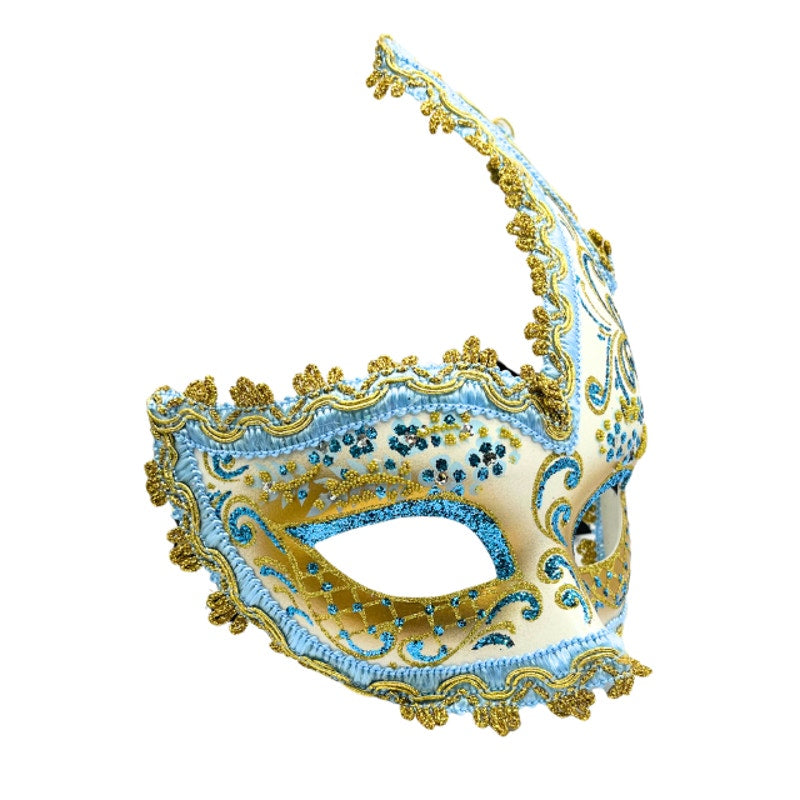 Venetian Masquerade Mask La Maschera del Galeone Hand Painted Italy Tag