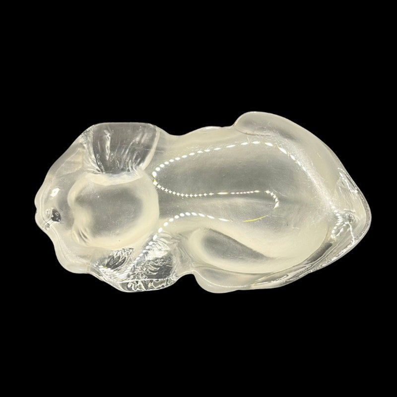 RARE Viking Glass Cocker Spaniel Frosted Satin Crystal Puppy Paperweight
