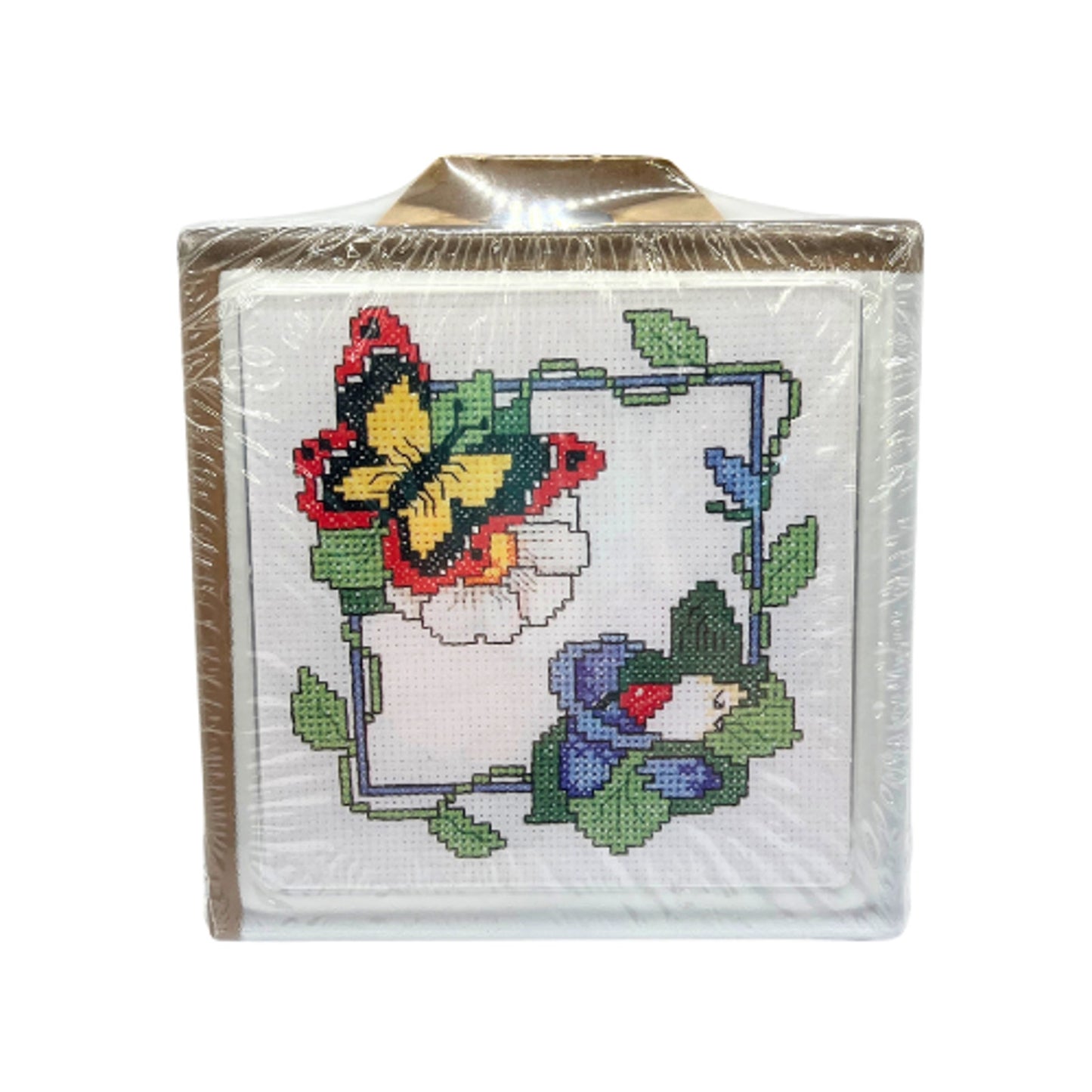 Butterfly Cross-Stitch Hot Plate Trivet Craft NEW M.C.G Textiles, Chino CA