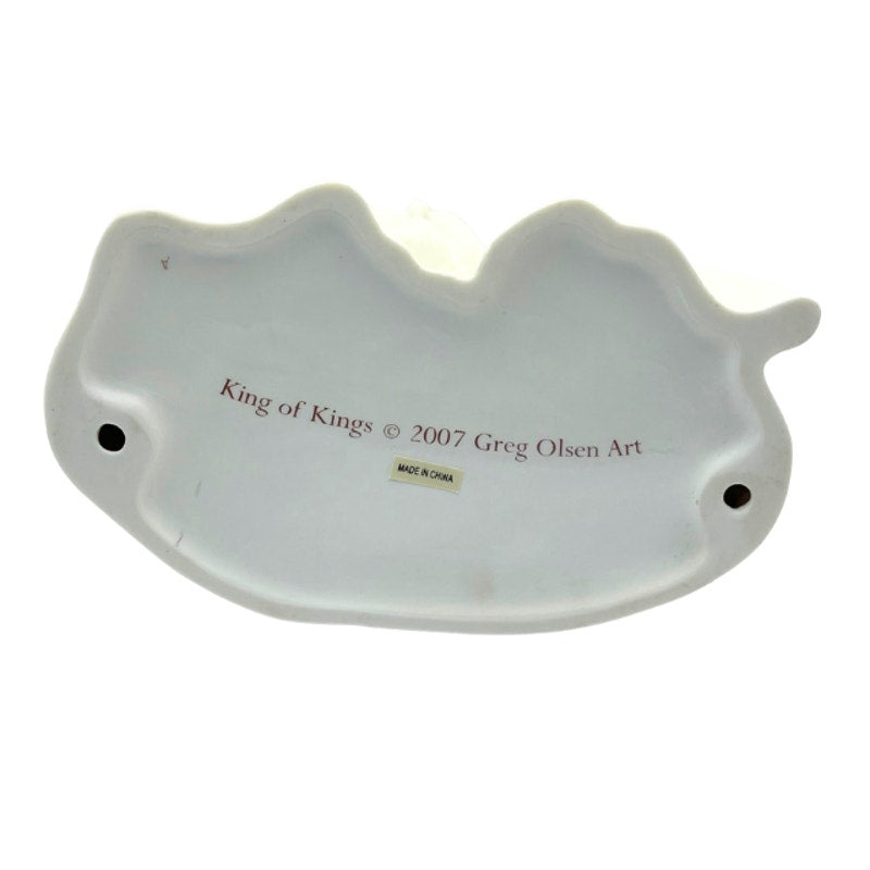 Greg Olsen King of Kings Jesus Christ Bust Sculpture White Alabaster 2007