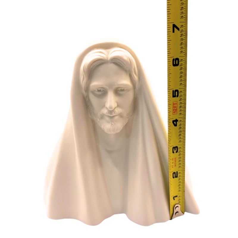 Greg Olsen King of Kings Jesus Christ Bust Sculpture White Alabaster 2007