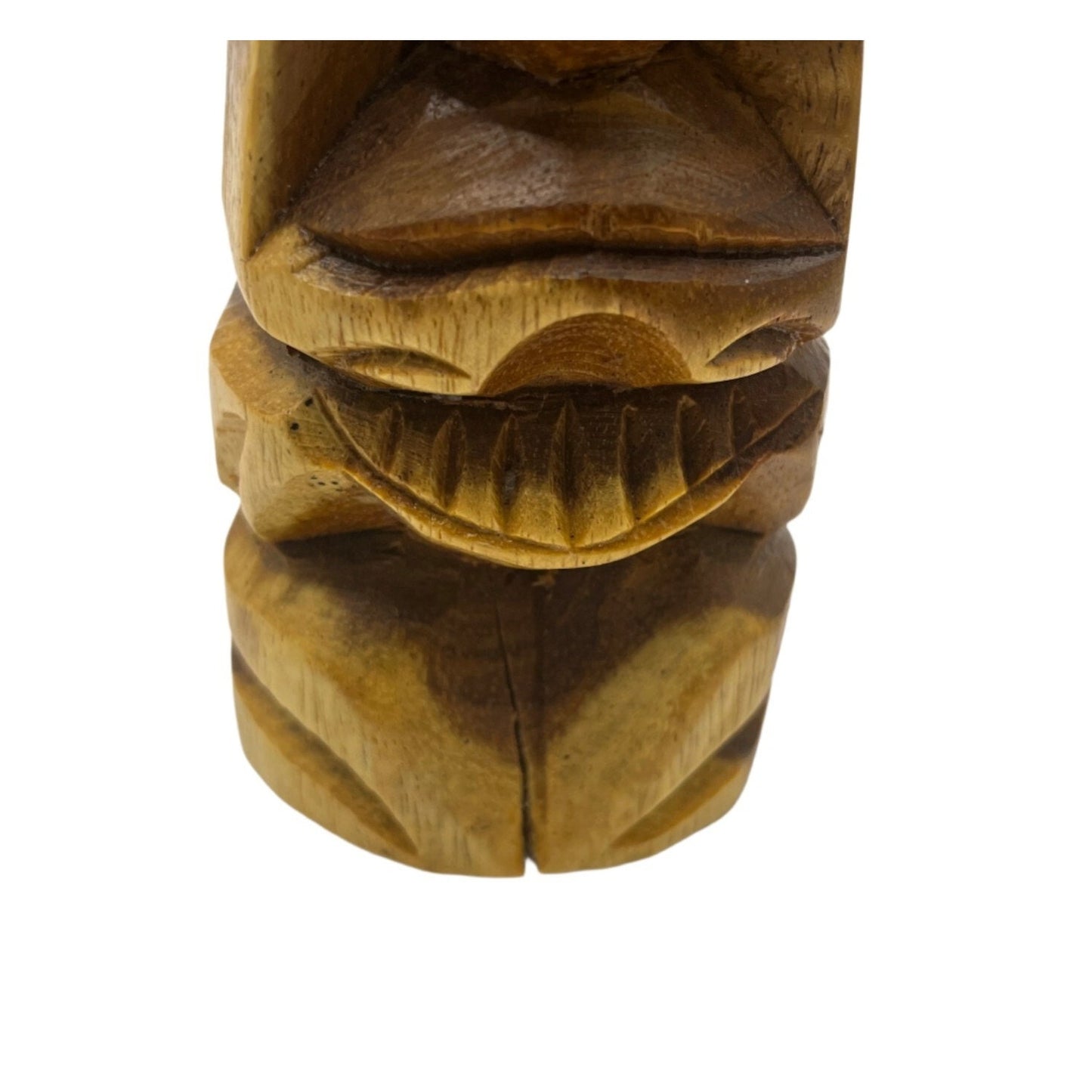 Vintage Hand Carved Wooden Loma Hawaiian Tiki Totem Pole God Figure