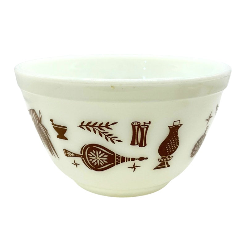 Vintage Pyrex Mixing Bowl Early American Pattern 401 1 1/2pt
