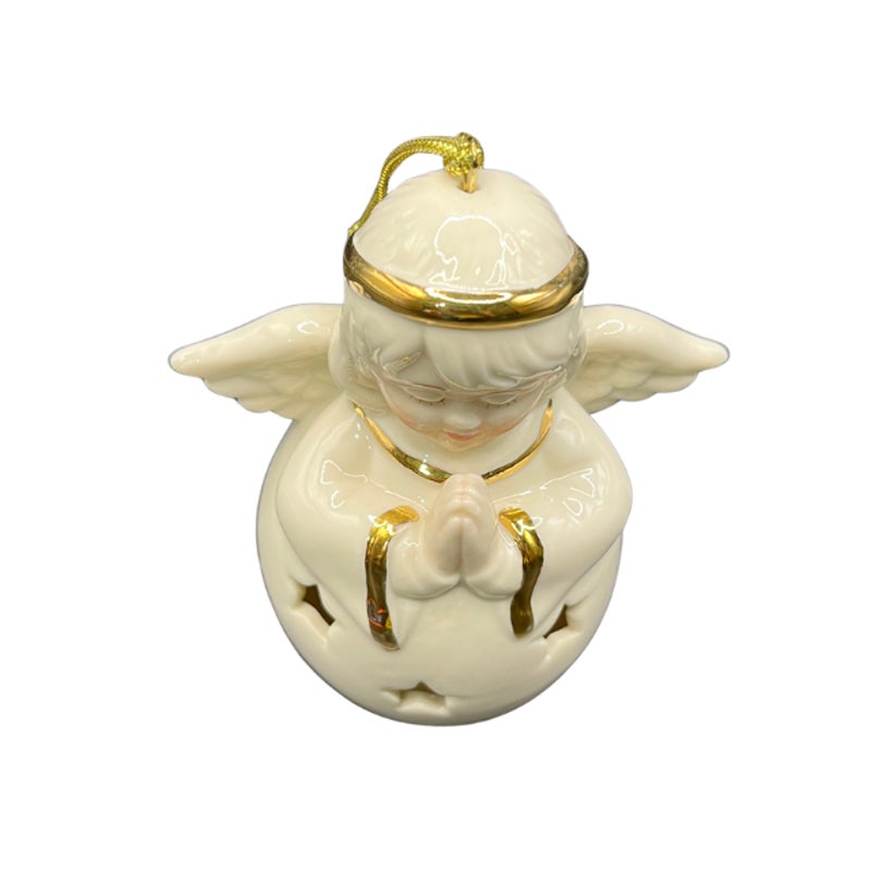 Lenox Color Changing Lit Angel Porcelain Christmas Tree Ornament Star Cutouts