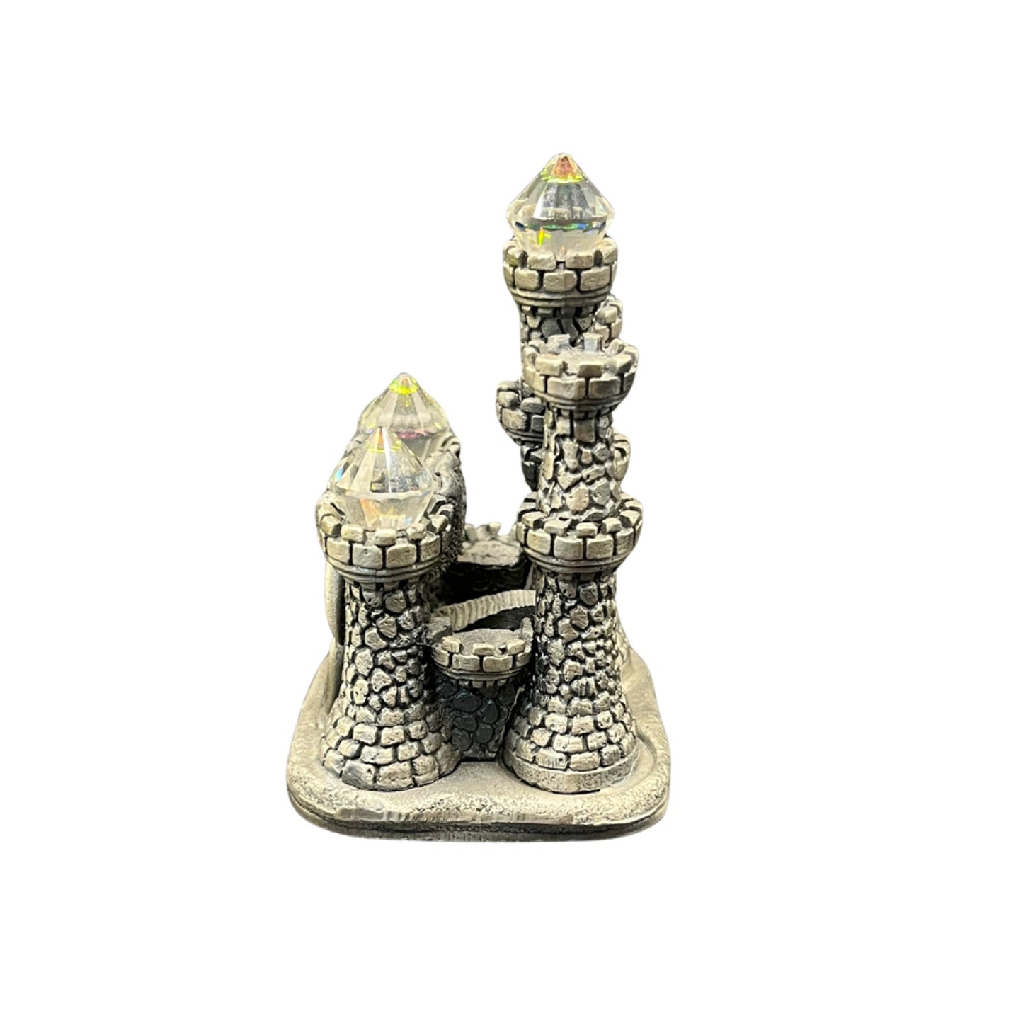 Vintage Tudor Mint Pewter The Dragon Gateway by Roger Gibbons Myth and Magic Pewter Crystal Figurine
