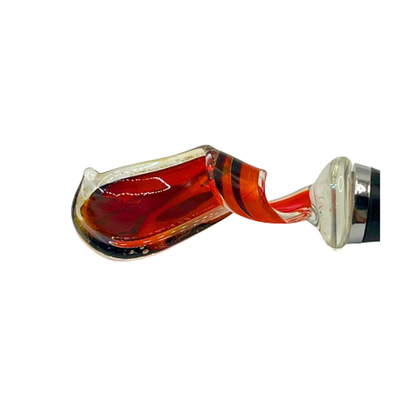 Dichroic Swirl Red Art Glass Wine Stopper Bottle Stopper