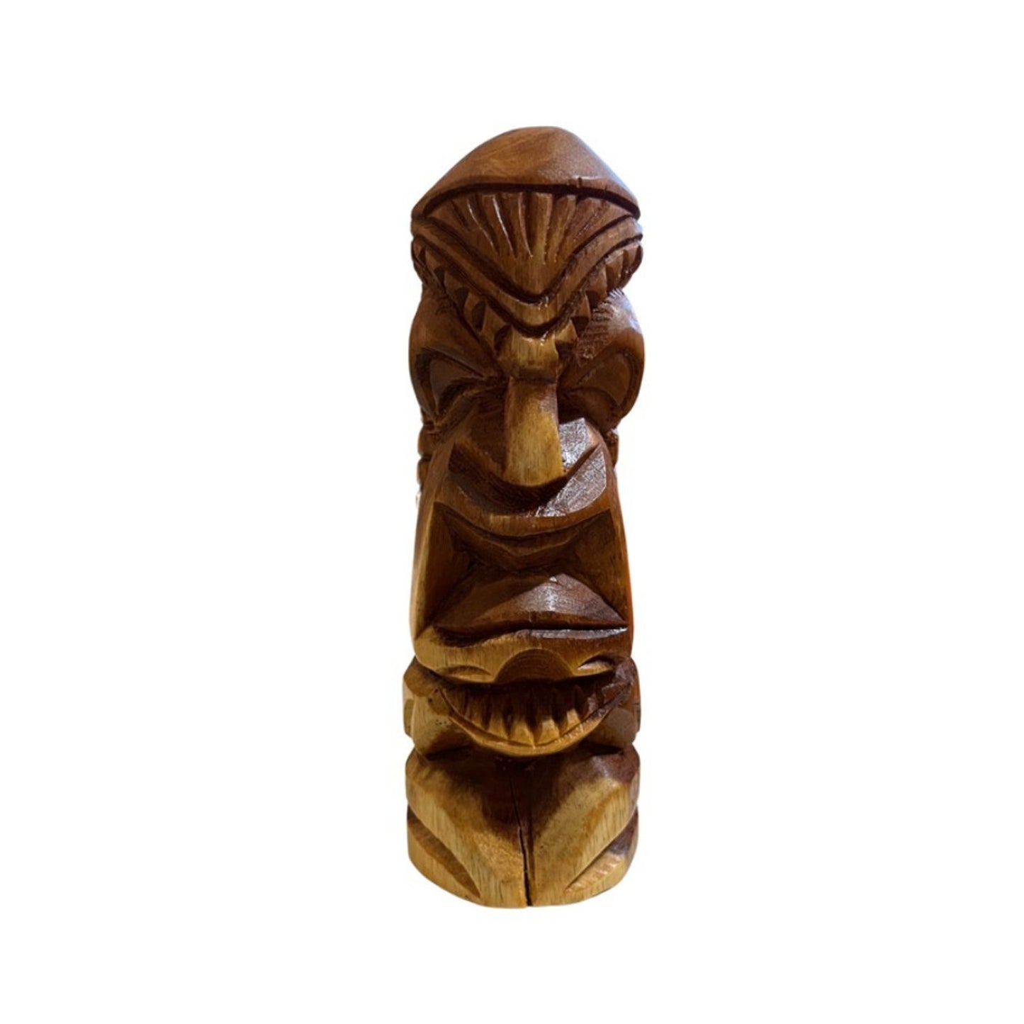 Vintage Hand Carved Wooden Loma Hawaiian Tiki Totem Pole God Figure