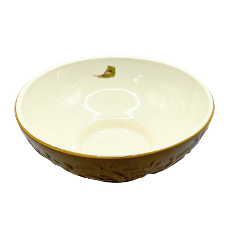 Vintage Haeger USA Pottery Footed Bowl 102 Ombre Golden Brown