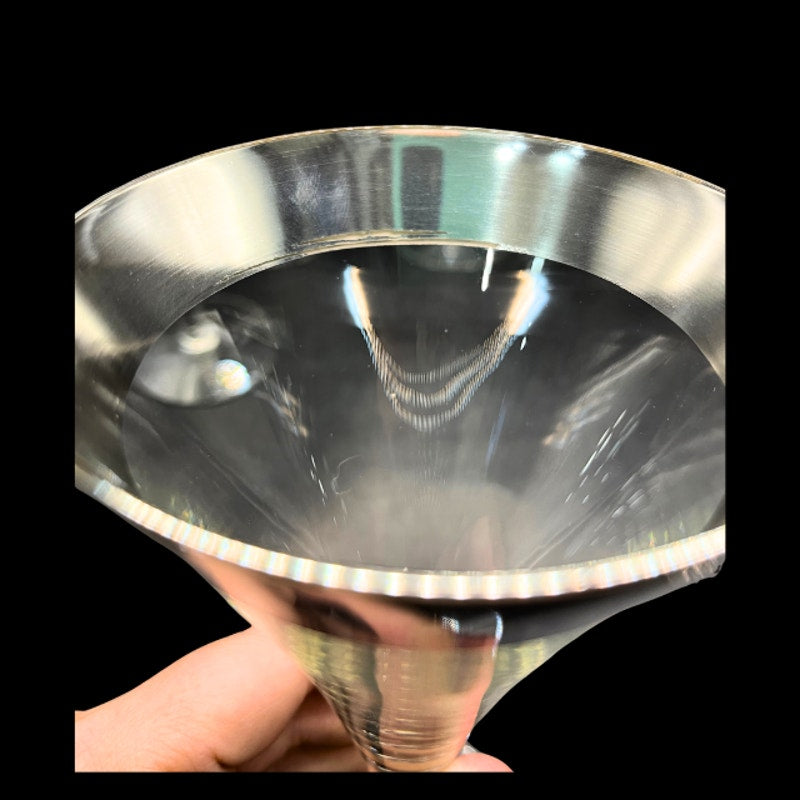 Mid Century Modern Dorothy Thorpe Silver Band Tall Trumpet Cocktail Glasses