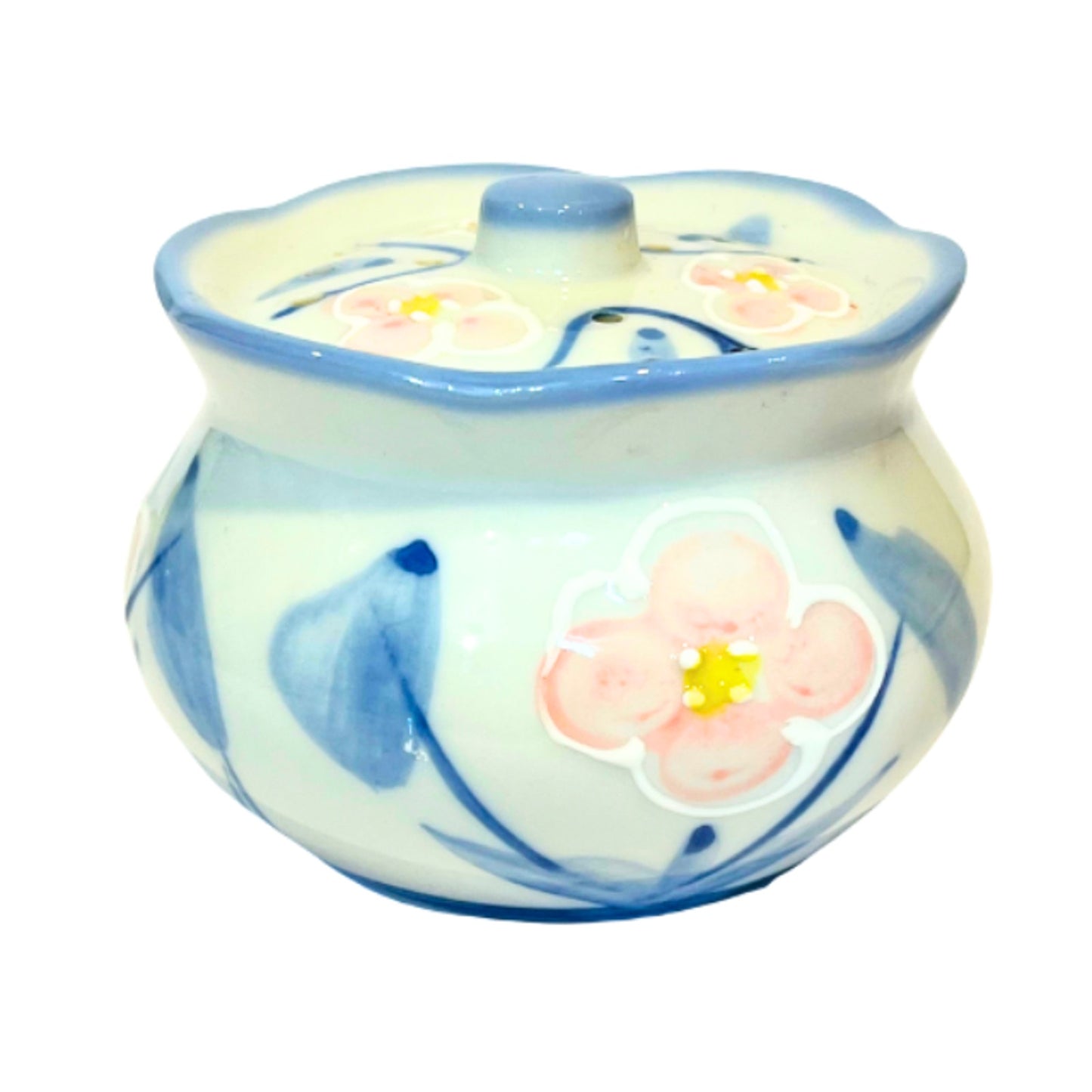 Vintage Ben Rickert Fine China Porcelain Floral Potpourri Jar Pomander