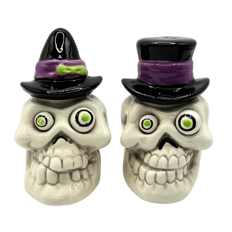 The Bridge Collection Voodoo Skeletons Salt and Pepper Shaker Set New with Tags