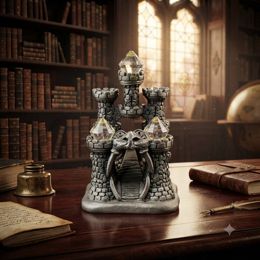 Vintage Tudor Mint Pewter The Dragon Gateway by Roger Gibbons Myth and Magic Pewter Crystal Figurine