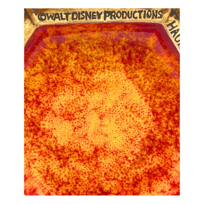 Vintage Disneyland Treasure Craft Ashtray Trinket Dish Lava Glaze Souvenir