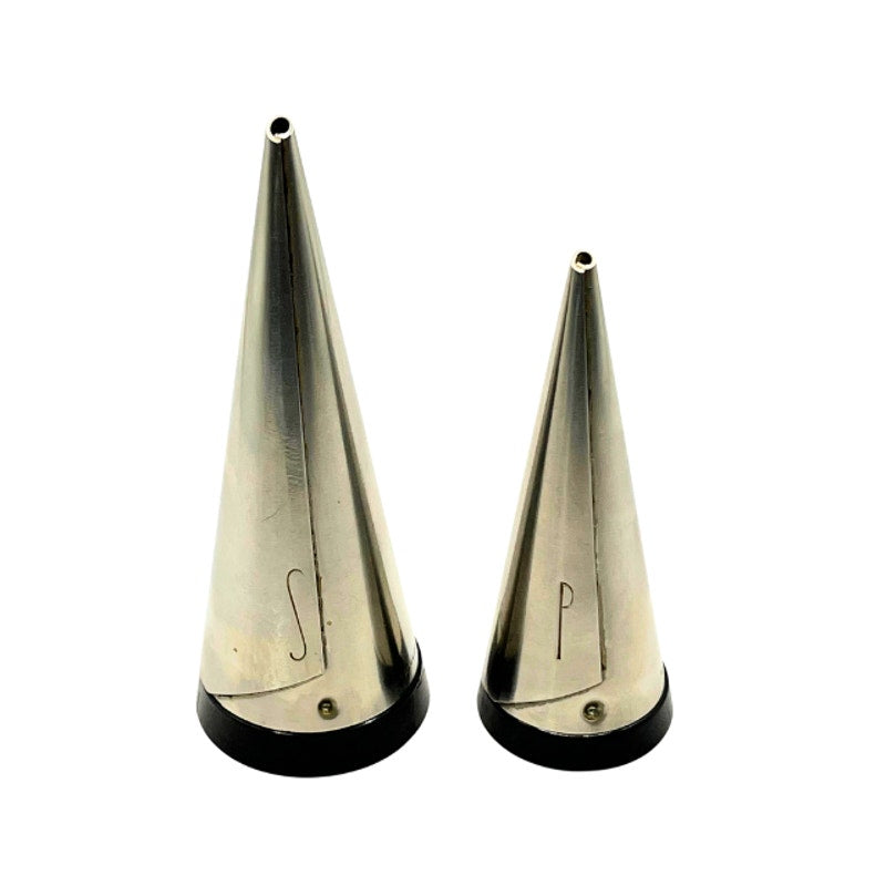 Vintage Pierre Forssell Gense Conical Salt And Pepper Shaker Set Swedish