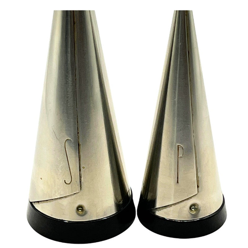 Vintage Pierre Forssell Gense Conical Salt And Pepper Shaker Set Swedish
