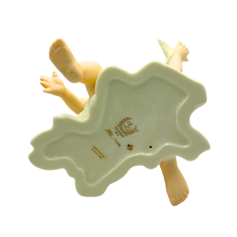 Lenox Classics Little Graces Peace Angel Figurine Gold Filigree Wings Numbered